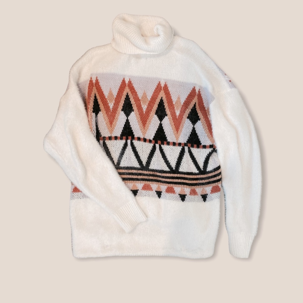 Forever 21 Fur Turtleneck Sweater